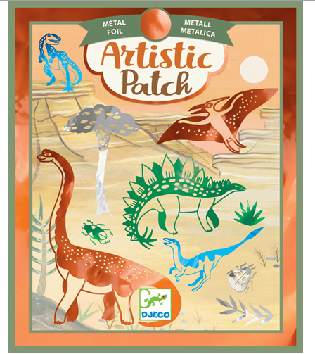 Artistic patch dinosauri